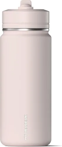 Vista 15 de Hydrapeak Mini botella de agua de 20 onzas con tapa con popote, aislamiento de doble pared de acero inoxidable Botella a prueba de fugas y Alpine