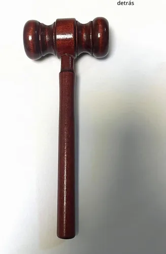 Vista 7 de Aliotech Accesorio de disfraz de martillo de madera para sala de tribunales, accesorios de disfraz de justicia, accesorios para venta de subastas