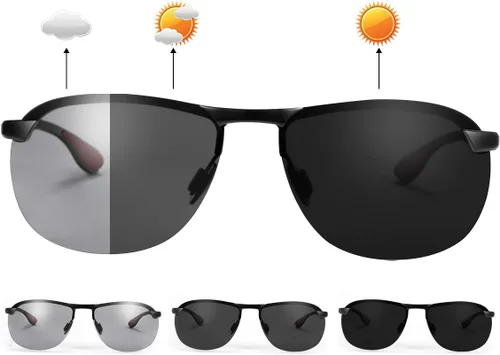Vista 13 de YIMI Gafas de sol deportivas polarizadas fotocrómicas para hombre, ciclismo, pesca, conducción, protección UV, gafas antirreflejos