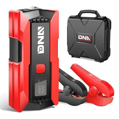 Vista 13 de DNA MOTORING 12V 1500A 15000 mAh Arrancador de batería portátil para auto, paquete de cargadores de batería, caja de puente, para hasta 7.0L de gas