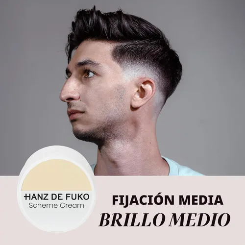 Vista 6 de Hanz de Fuko Kit de cuidado del cabello de lujo – Super Styling Sampler con Claymation, esponja cera, pomada modificada, crema Esquema – Productos