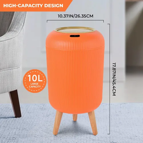 Vista 40 de Pukomc Papelera con sensor inteligente, conveniente e higiénico, fácil de usar, sensor de tecnología, impermeable, papelera de plástico para cocina