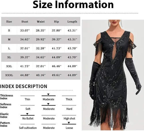 Vista 2 de Divhosrg Plus Size Cocktail Dress Party Sexy Dress Fashion Solid Color Sequin Fringe Dress Prom Dresses for Women 2023