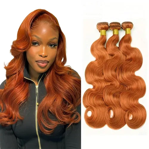 Vista 43 de Color 30 paquetes de cabello humano marrón onda del cuerpo paquetes 8 10 12 pulgadas brasileño virgen Remy extensiones de cabello humano doble trama