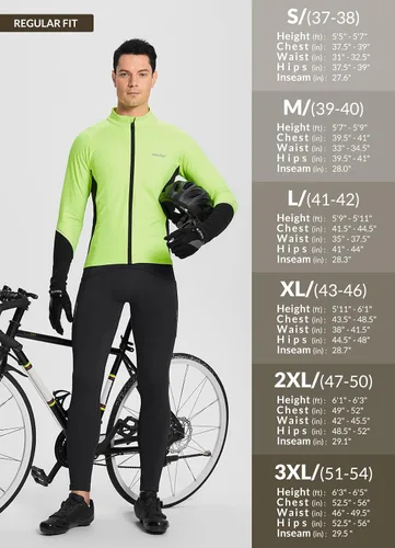 Vista 7 de BALEAF Pantalones de ciclismo de invierno para hombre, con acolchado 4D, térmicas, resistentes al agua, para ciclismo, para clima frío, bolsillos