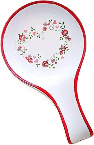 Vista 8 de Lindo soporte para cucharas de cerámica grande para encimera de cocina, estufa, resistente al calor, apto para lavavajillas, soporte para utensilios