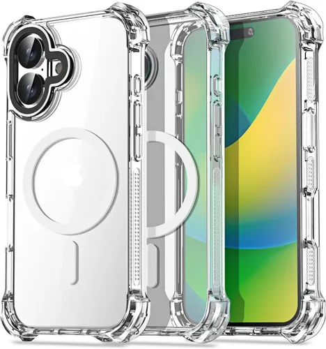 Vista 26 de AICase Funda Rebote Rosa Neón Brillante Compatible con iPhone 15, Transparente a Prueba de Impactos Resistente a Golpes Linda Femenina Adolescente