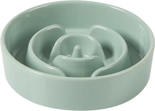 Vista 53 de Havniva Cuencos elevados para perros de alimentación lenta, 6.1 pulgadas 1 x café marrón - C
