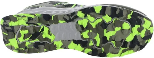 Vista 4 de New Balance Mens Fresh Foam Garoé V1Trail Running Shoe Camuflaje Oscuro/Negro/Verde Pixel