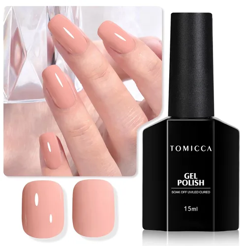 Vista 16 de TOMICCA Esmalte de uñas de gel marrón café, 0.5 onzas líquidas, esmalte de uñas de secado con LED UV para arte de uñas, manicura en casa, otoño e
