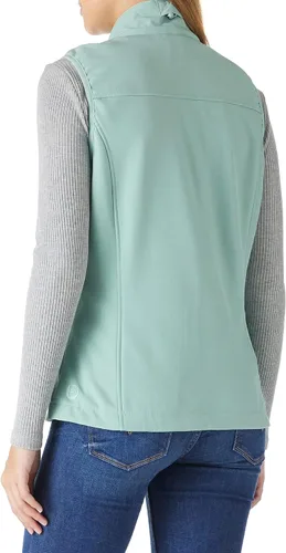 Vista 2 de Outdoor Ventures Chaleco ligero Softshell para mujer, resistente al viento, forro polar, con cremallera, sin mangas, para correr, senderismo, golf
