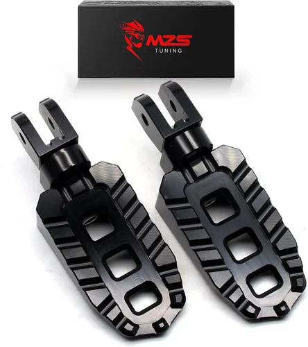 Vista 15 de MZS Estriberas de motocicleta, estriberas delanteras ajustables dobles CNC para el pie del conductor, reposapiés negro compatible con FZ07 FZ09 FZ10