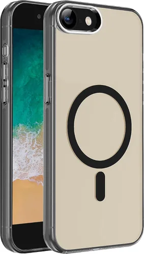 Vista 46 de S. Tedazo Funda magnética para iPhone 7/8 Plus (5.5 pulgadas) compatible con MagSafe, [no amarillenta] delgada, a prueba de golpes, funda para Negro