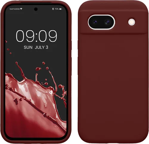 Vista 304 de kwmobile Funda Compatible con Google Pixel 6 Pro - Funda de Teléfono de Silicona TPU con Acabado Suave - Azul Caribe