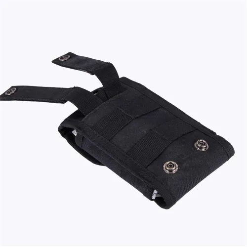 Vista 5 de Bolsa De Cintura De Nylon Táctica Para IPhone 11 Pro X XS Max XR 7 8 Plus 6 6S - Negro