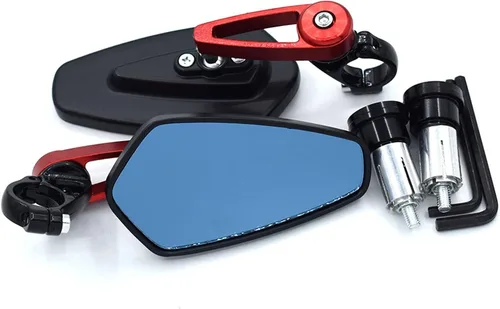 Vista 7 de Accesorios Motocicleta BAR END MIROIR para Yamaha R1 2003 Jog RR Blaster TTR 250 R6 2017 Road Star YZF600R FZ25 R1 2004 Moto Accesorios