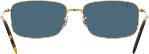 Vista 7 de Ray-Ban Gafas de sol unisex montura plateada, lentes azules, 2.362in