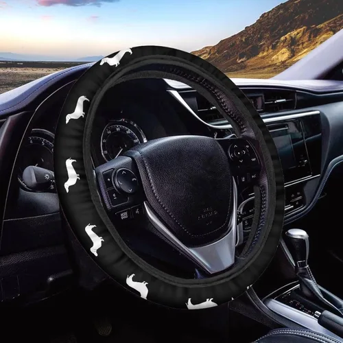 Vista 24 de Asian Dragon - Funda universal para volante de automóvil, accesorios interiores de automóvil, lavable, transpirable, funda para volante