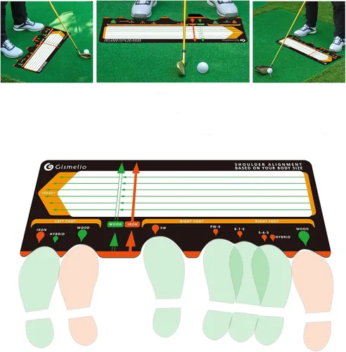 Vista 8 de Alfombrilla de entrenamiento de golf para principiantes Asistencia de postura y corrector de postura de nivel básico con ayuda de entrenamiento