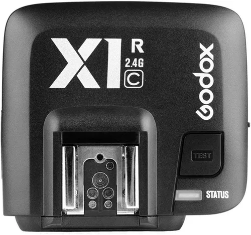 Vista 5 de Godox X1C E-TTL Receptor de flash inalámbrico de alta velocidad 1/8000s compatible con cámaras Canon con CONXTRUE USB LED (X1R-C)