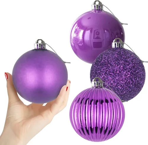 Vista 92 de Esferas pequeñas de bronce de 1.6 pulgadas para decoración del árbol de Navidad, adornos inastillables para cumpleaños, Halloween, vacaciones, boda