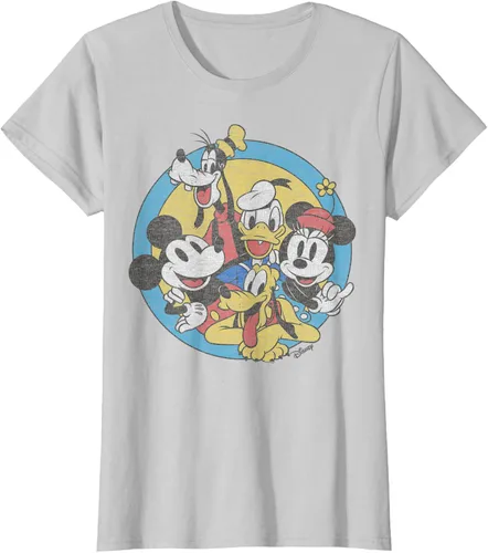 Vista 18 de Disney Camiseta retro de Mickey and Friends Group Shot