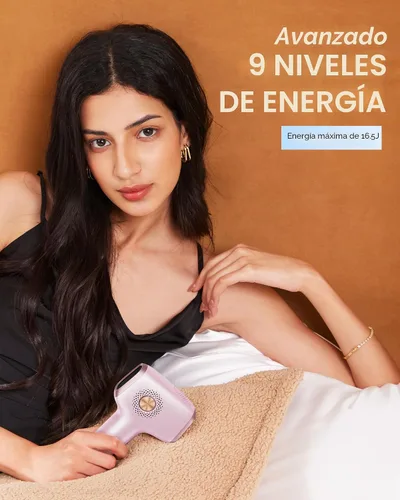 Vista 2 de INNZA Depilación láser con función de cuidado de enfriamiento por hielo para mujeres, permanente, 999,999 destellos sin dolor IPL, dispositivo