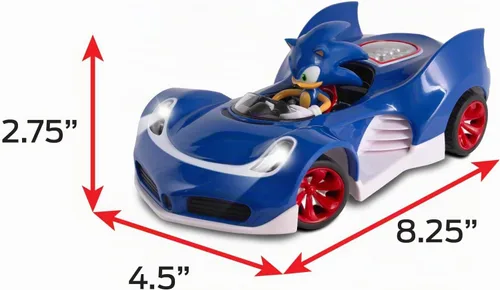 Vista 4 de NKOK RC Sonic SSAS R2 - Coche con luces, azul (614)