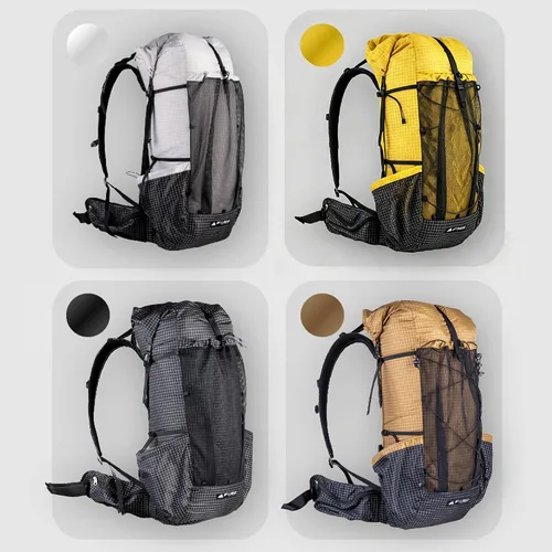Vista 11 de 3F UL Gear QiDian Pro Mochila ultraligera sin marco para hombre, 46+10L Negro