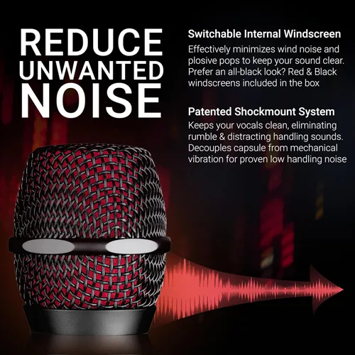 Vista 7 de SE ELECTRONICS V7 Micrófono dinámico para canto, voz y grabación de estudio, micrófono profesional de mano XLR con bobina de voz de aluminio
