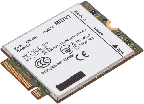 Vista 6 de Tarjeta de red 4G LTE, UMTS HSDPA HSPA+ LTE Módulo de red de computadora M.2 Interfaz, 300Mbps Plug and Play, para 7280 7285 7290 7389 7390 7480