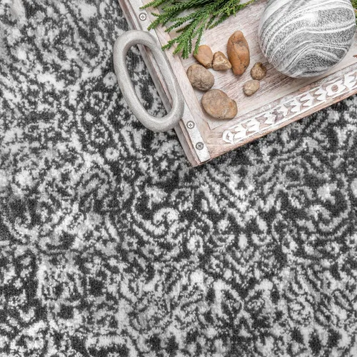 Vista 8 de nuLOOM Alfombra de área de transición estilo oriental Delores, 5 x 8, gris oscuro