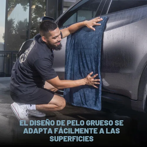Vista 4 de Chemical Guys, Megalodon Twisted Loop Microfiber Drying Towel, 24 x 36 in