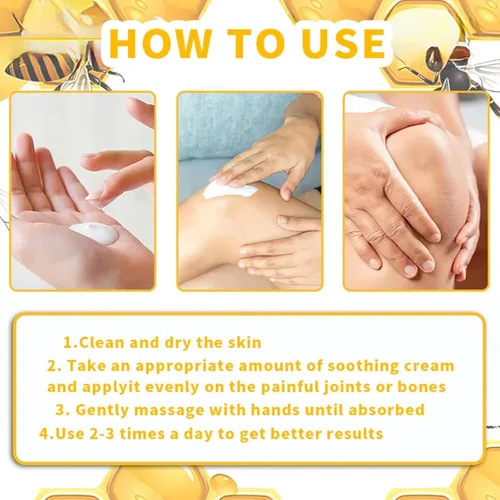 Vista 7 de ArthroEase - Crema de veneno de abeja para la artritis, crema calmante de veneno de abeja para articulaciones y músculos, crema profesional
