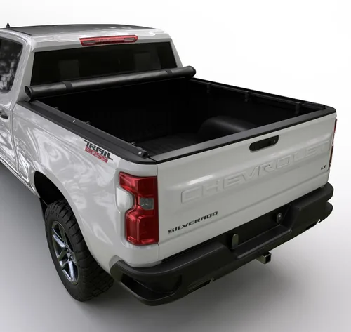Vista 3 de Toptiny Cubierta enrollable suave para caja de camioneta, SR004, compatible con Chevy Silverado 2014 - 2018, GMC Sierra de 6 pies 5 pulgadas