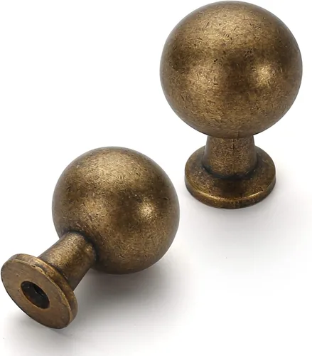 Vista 8 de Asidrama Paquete de 10 pomos de níquel satinado cepillado para gabinetes de cocina, pomos de tocador, pomo de cajón, herrajes para gabinetes, pomos