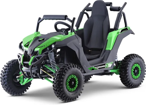 Vista 11 de MotoTec Raider Kids UTV 48v 1200w suspensión completa azul