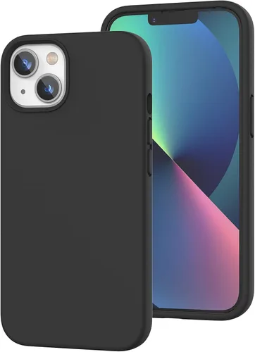 Vista 222 de Funda de silicona líquida compatible con iPhone 12 Pro Max 6.7 pulgadas, funda de gel de protección completa con forro de microfibra, funda