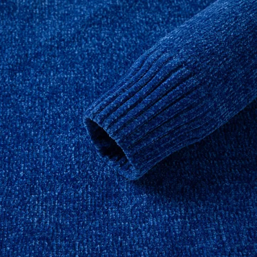 Vista 5 de Simple&Opulence Suéter de chenilla para mujer, cuello redondo, manga larga, dobladillo acanalado, cuello redondo