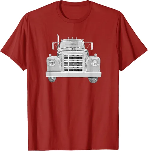 Vista 41 de Camiseta clásica de camión pesado International Harvester IH Loadstar, Negro, S