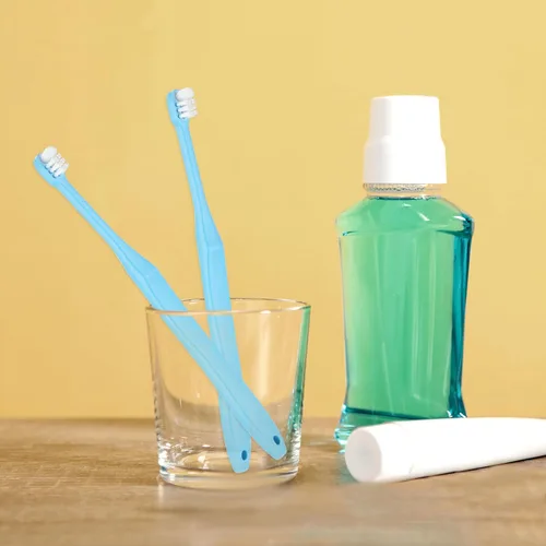 Vista 7 de WLLHYF 2 Piezas Cepillo de Dientes de Mechón Cabeza Pequeña Extremo Cónico Wisdom Interdental Interespacio Cuidado Suave Cepillo de Dientes Pequeño