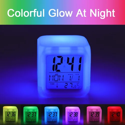 Vista 8 de Retro Titanic famoso antiguo reloj despertador histórico duradero reloj digital multifunción LED reloj para dormitorio, oficina en casa