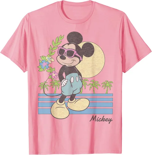 Vista 38 de Disney Mickey and Friends Mickey Retro Beach Camiseta S Gris Oscuro