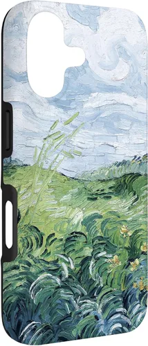 Vista 3 de Van Gogh - Carcasa para iPhone 17, diseño de campos de trigo verde