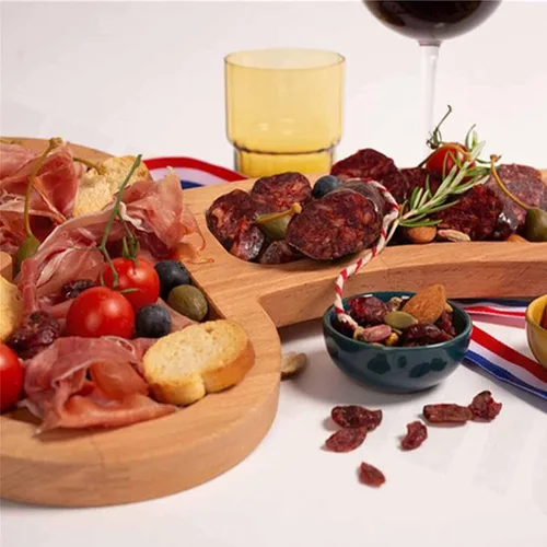 Vista 5 de Tablas de charcutería, tablero de aperitivos, tablas de embutidos únicas, tabla de quesos personalizada, divertidos cubiertos de cocina, vino