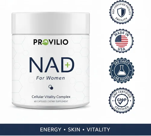 Vista 2 de Suplementos NAD+ para mujeres, suplemento alternativo NMN con ribósido de nicotinamida, trans-resveratrol, suplemento de resveratrol NAD