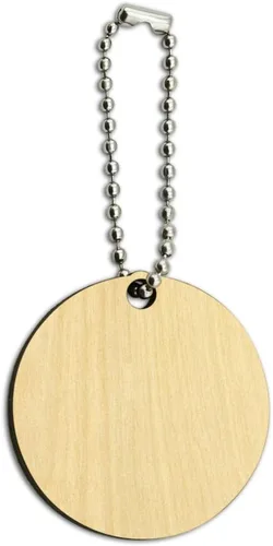 Vista 4 de Shelby Cobra Vintage Logo Wood Wooden Round Keychain Key Chain Ring