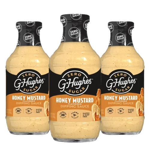 Vista 13 de G Hughes Salsa de chile dulce sin azúcar, 18 onzas (paquete de 4) Salsas de inmersión sin gluten, salsa picante sin azúcar, condimento de chile