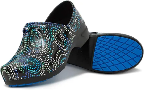Vista 11 de Anywear SR Angel - Zuecos de enfermería, zapatos de trabajo antideslizantes para mujeres y hombres, zapatos de lactancia acolchados antideslizantes