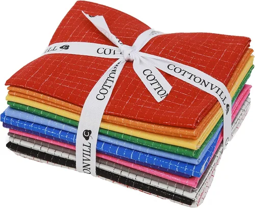 Vista 5 de COTTONVILL EMANON Stripe Lazy Gingham - Tela de algodón con estampado de 20 unidades (cuarto, rayas A)